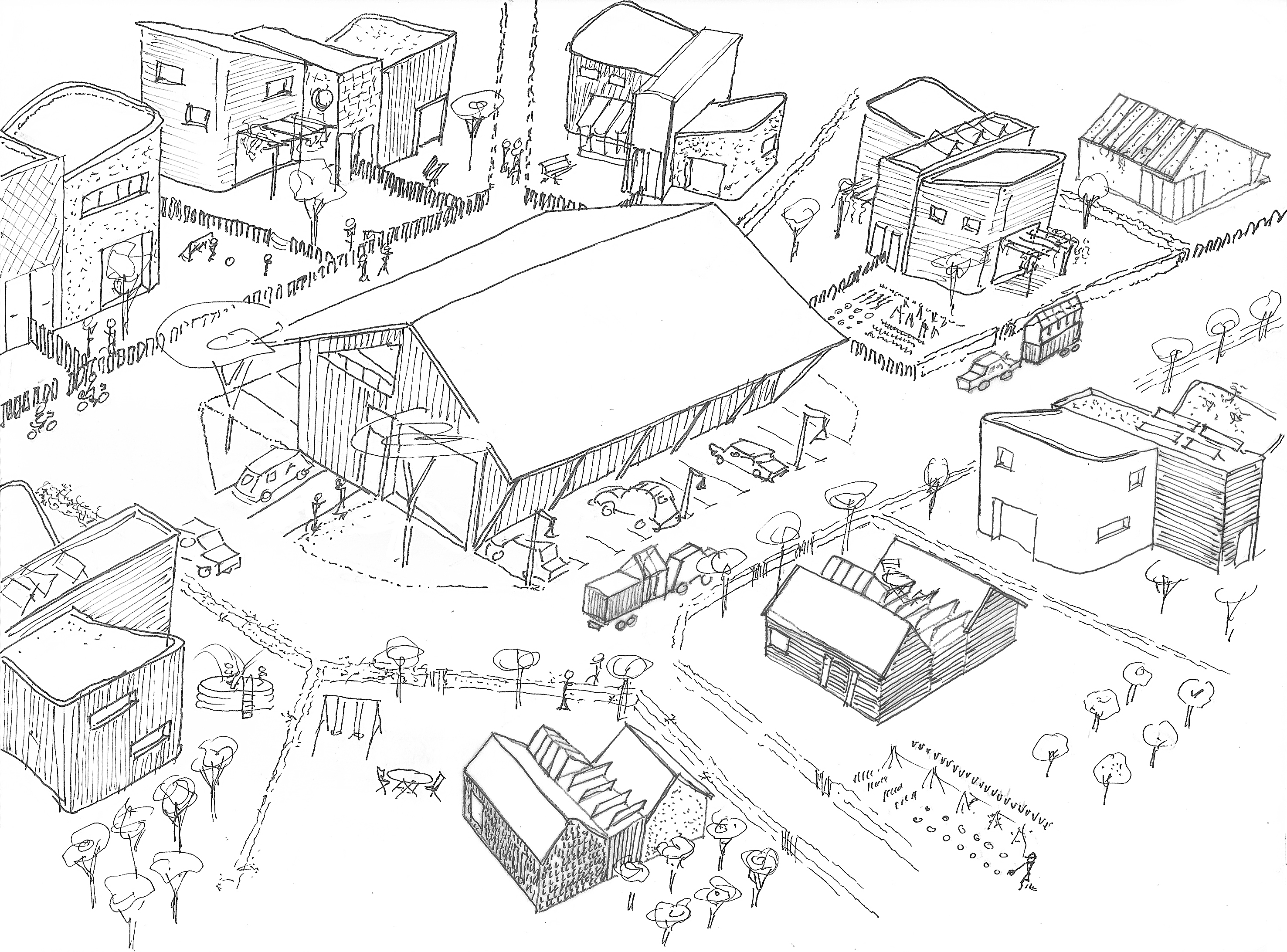 Maison pour auto-construction accompagnée